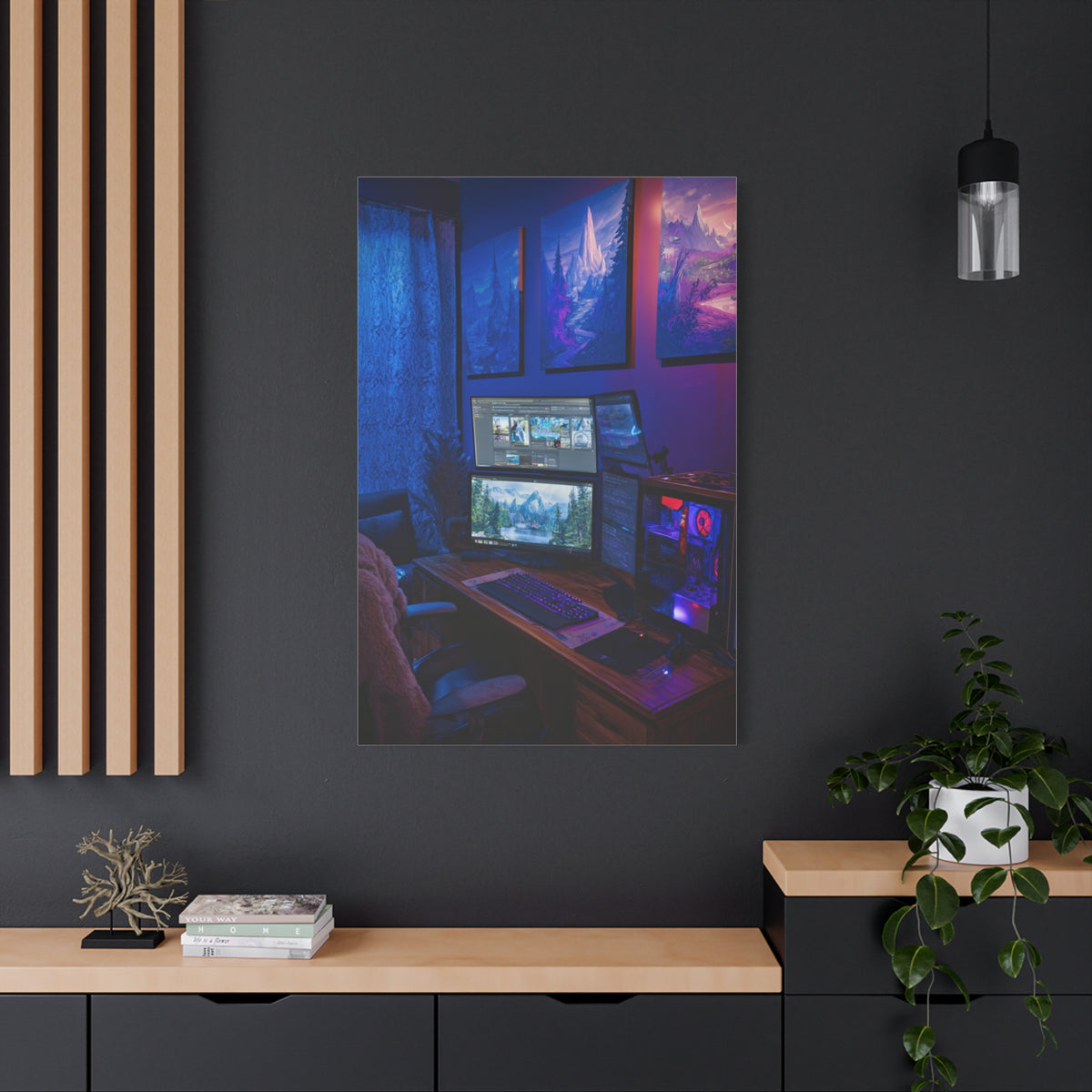 Immersive Gaming Setup Wall Art & Canvas Print