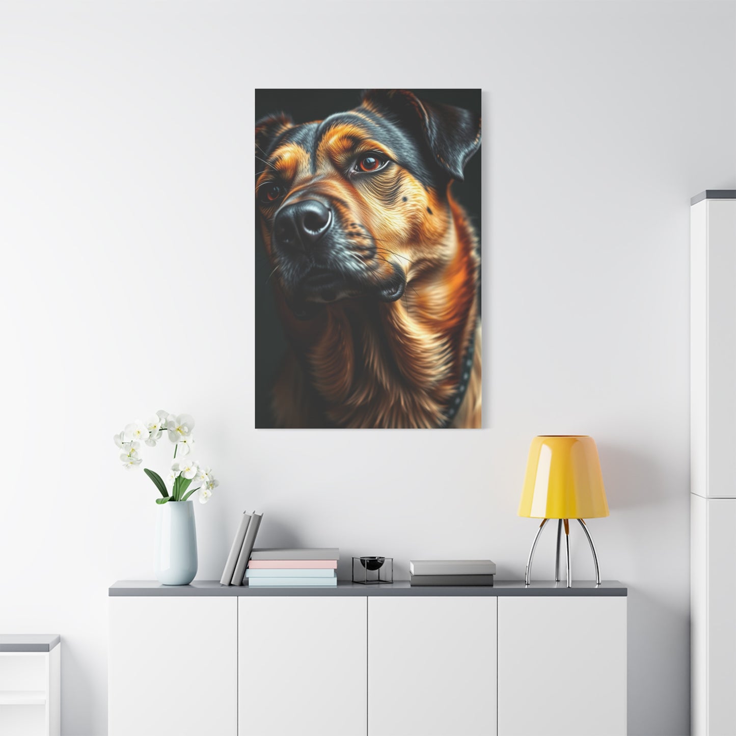 Black and Tan Art Supreme Canvas Wall Art & Canvas Print