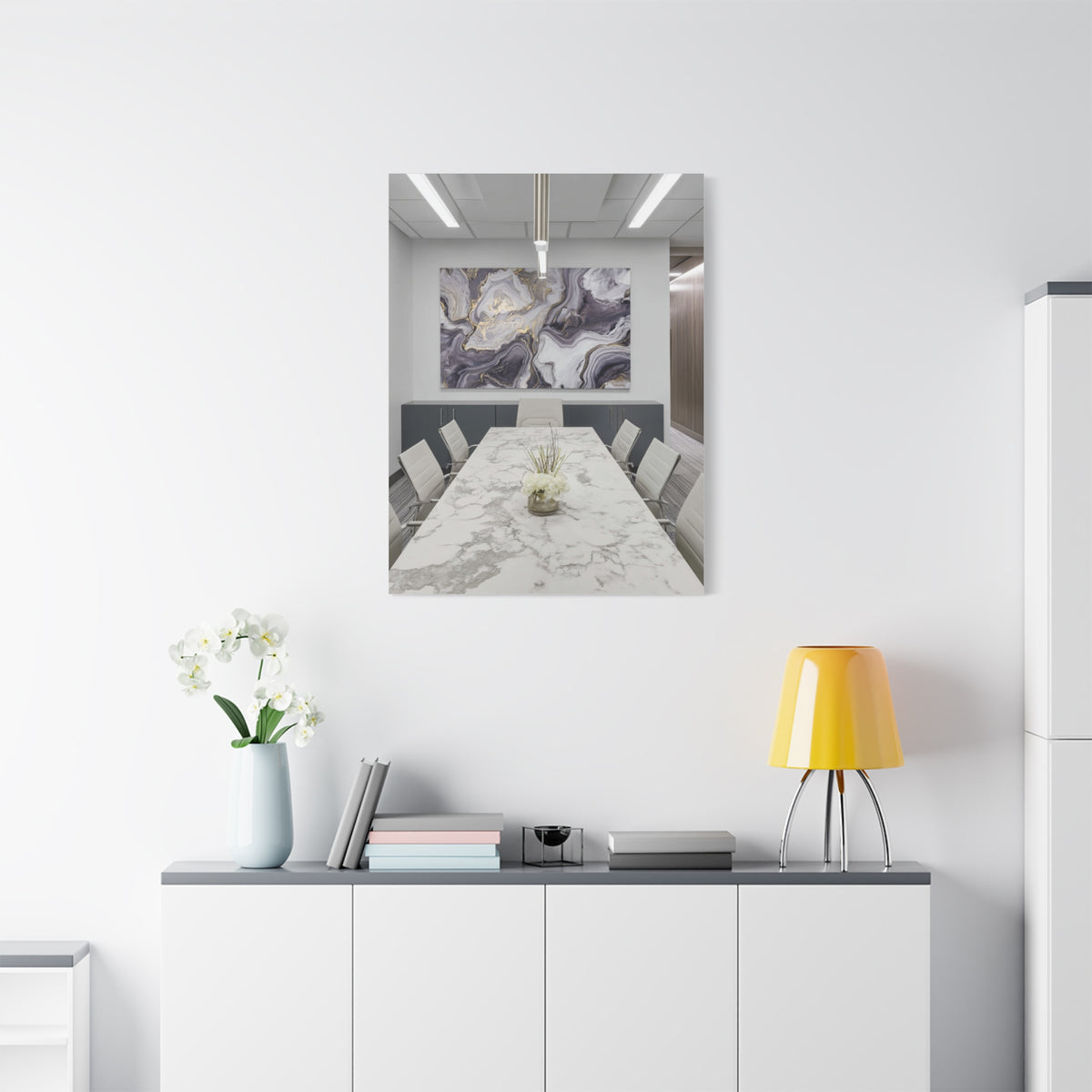 Mineral Stone Inspired Law Office Conference Wall Art & Canvas Print