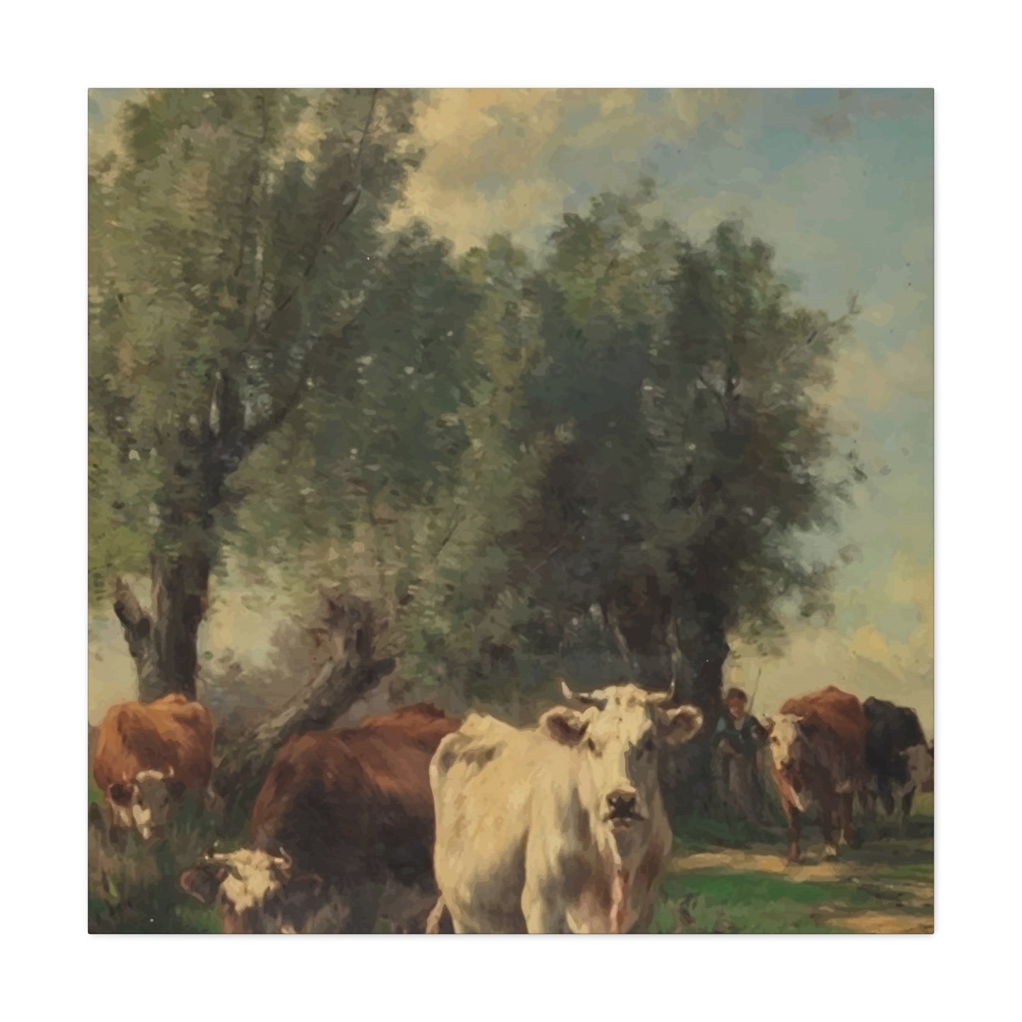 American Cow Wall Art & Canvas Prints