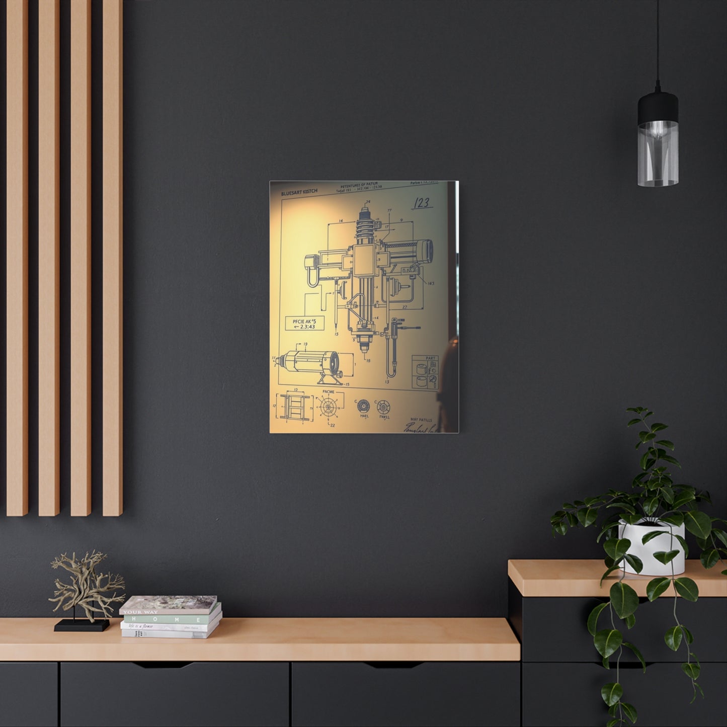 Blueprint & Patent Sketches Art Supreme Canvas Wall Art & Canvas Print
