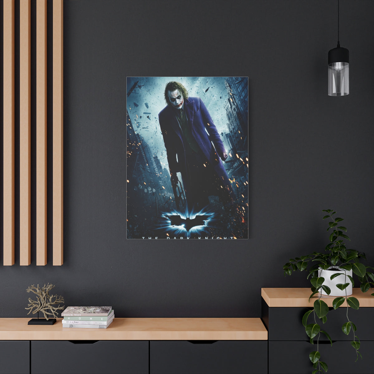The Dark Knight The Joker Movie Poster Wall Art & Canvas Print