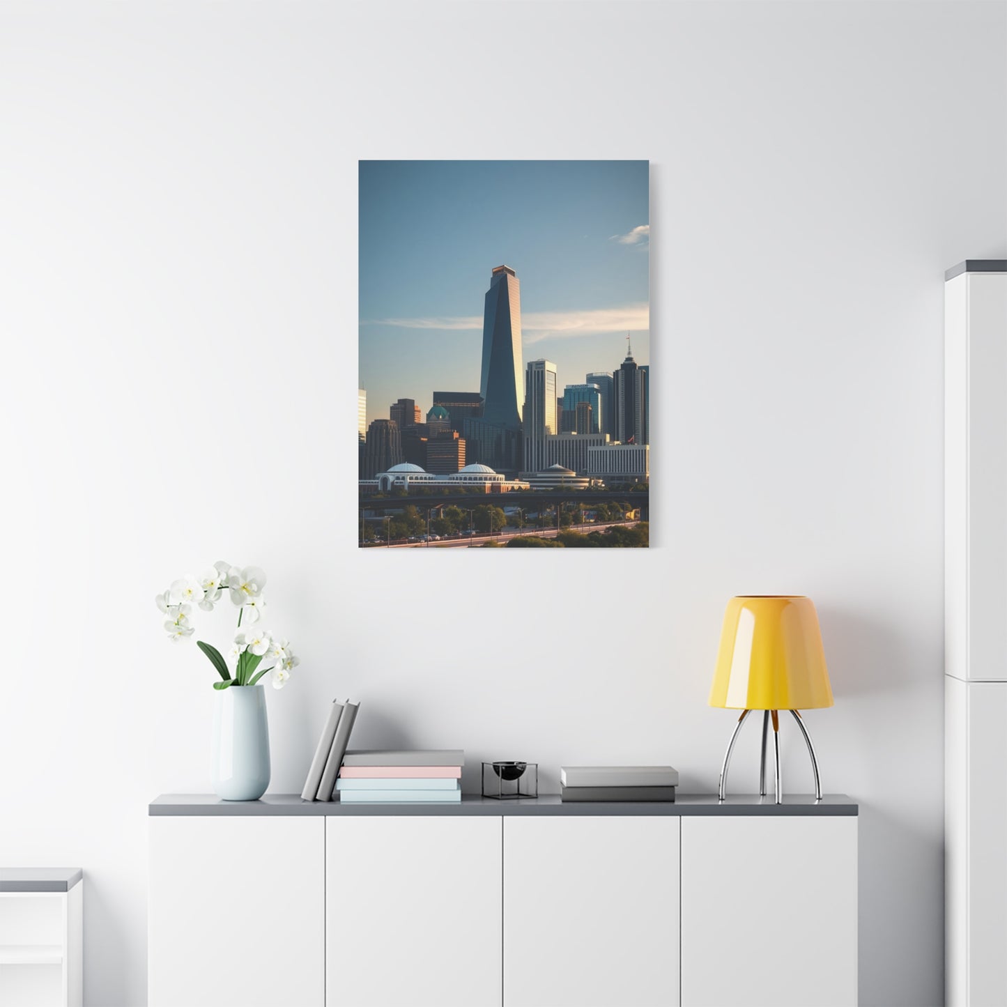 Houston Skylines Art Supreme Canvas Wall Art & Canvas Print