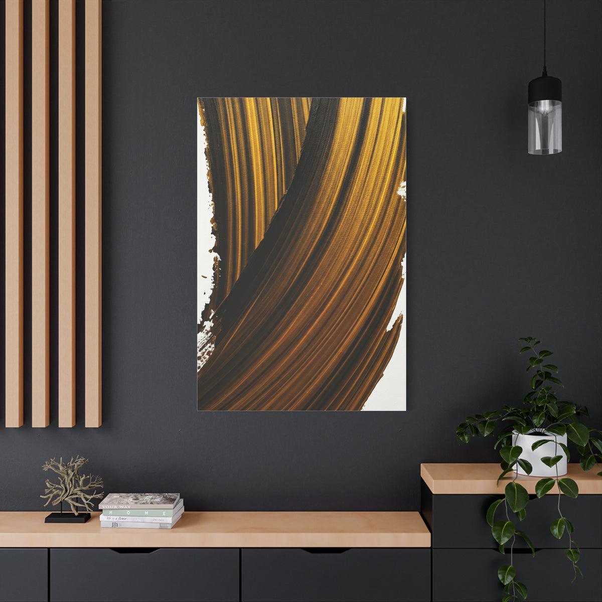 Amber Current Abstract Wall Art & Canvas Prints