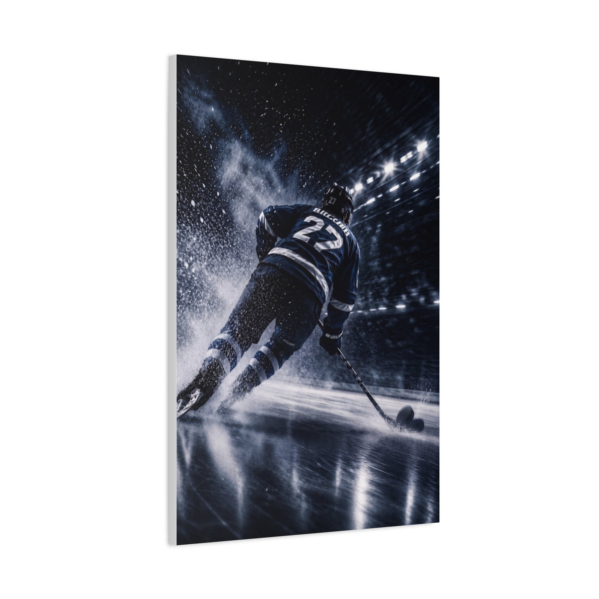 Hockey Speed Burst Sports Wall Art & Canvas Print
