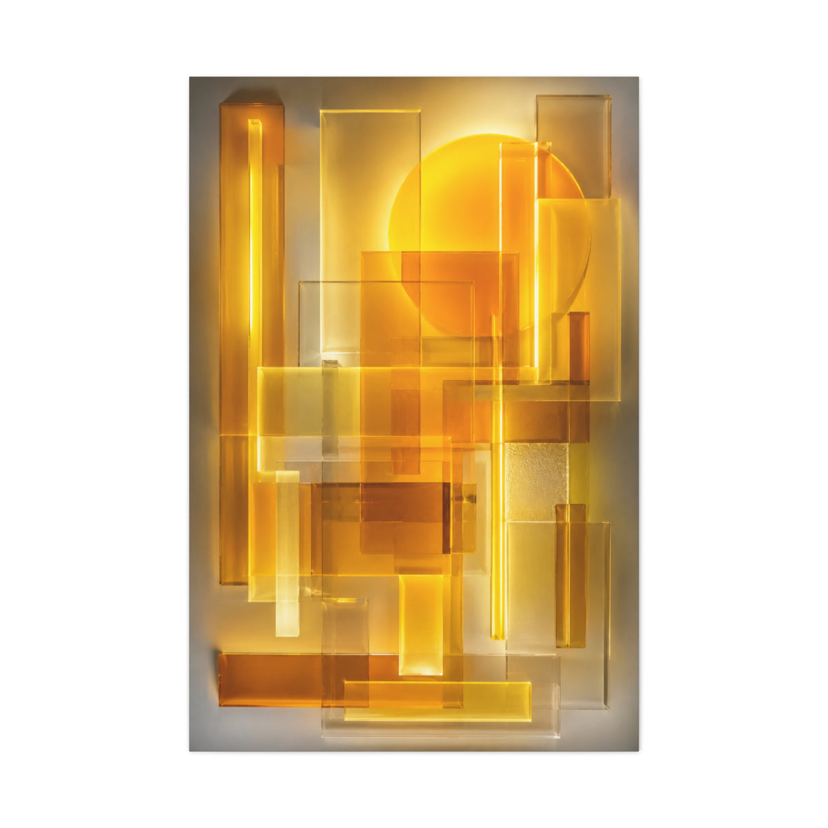 Acrylic Glass Luminous Panel Abstract Wall Art & Canvas Print