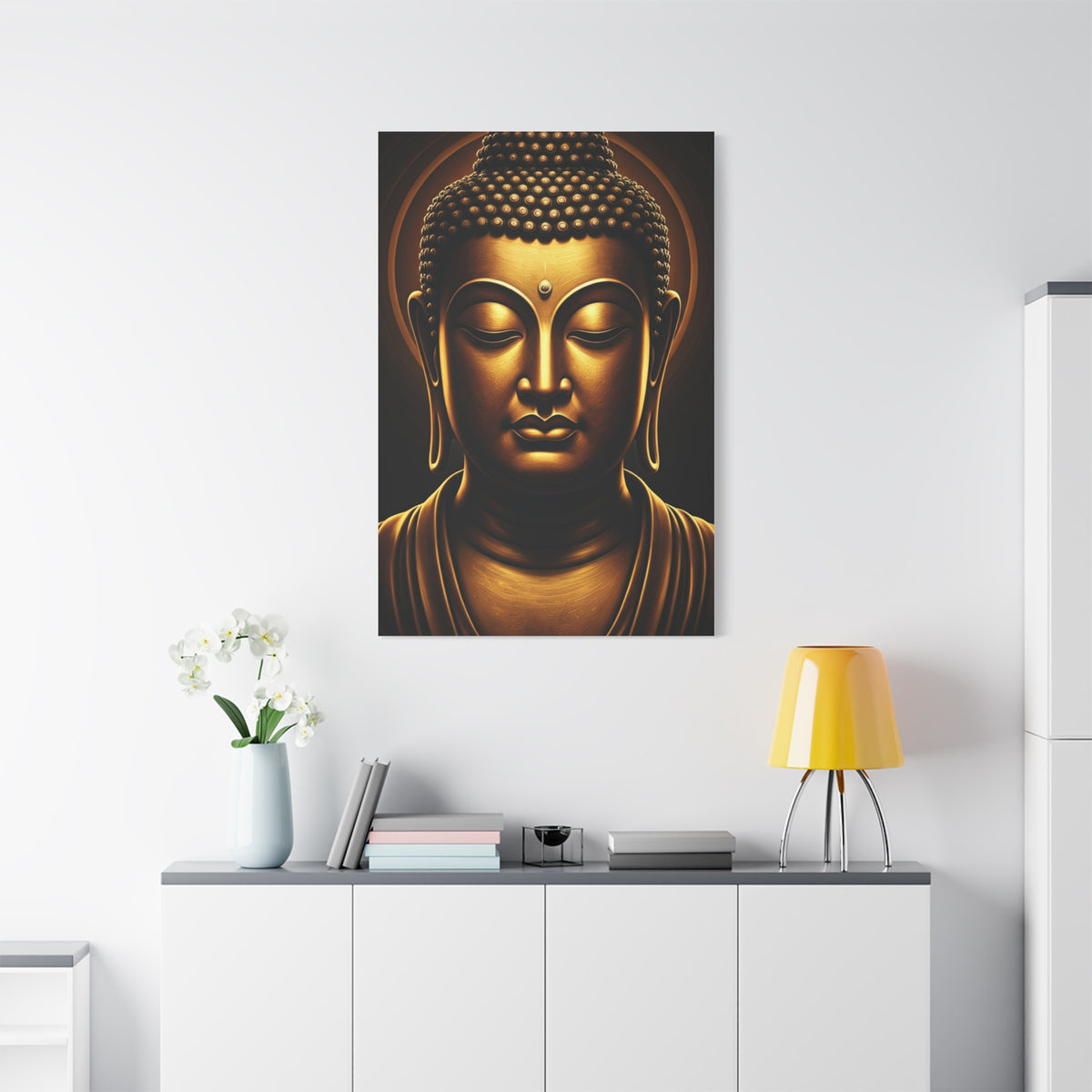 Soft Glow Enlightenment Buddha Wall Art & Canvas Prints