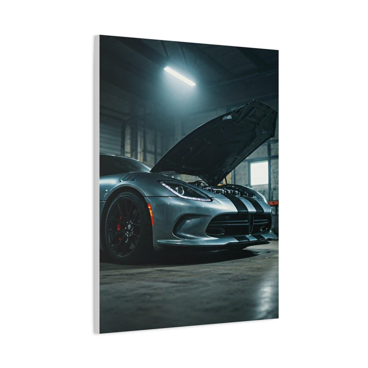 Dodge Viper Industrial Garage Power Presence Wall Art & Canvas Prints