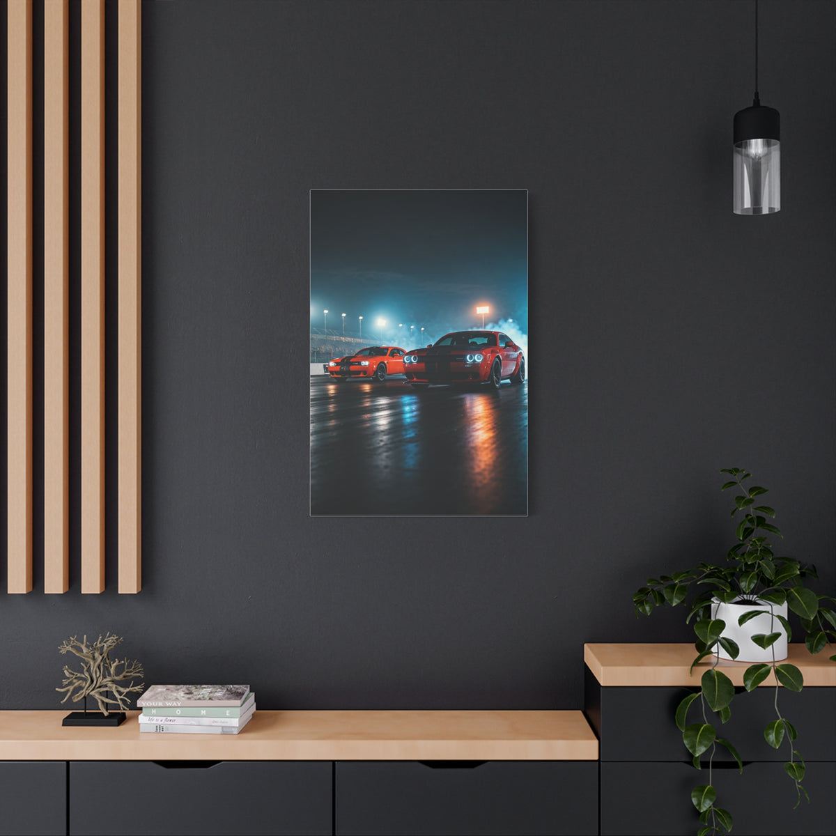 Midnight Pre-Launch Showdown – Hellcat Redeye vs Demon 170 Wall Art & Canvas Prints