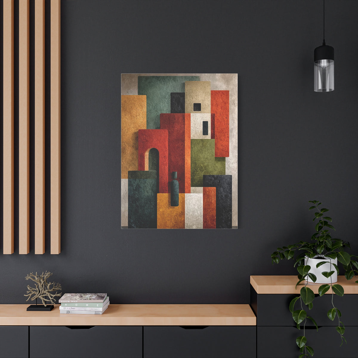 Contemporary Color Block Abstract Wall Art & Canvas Print