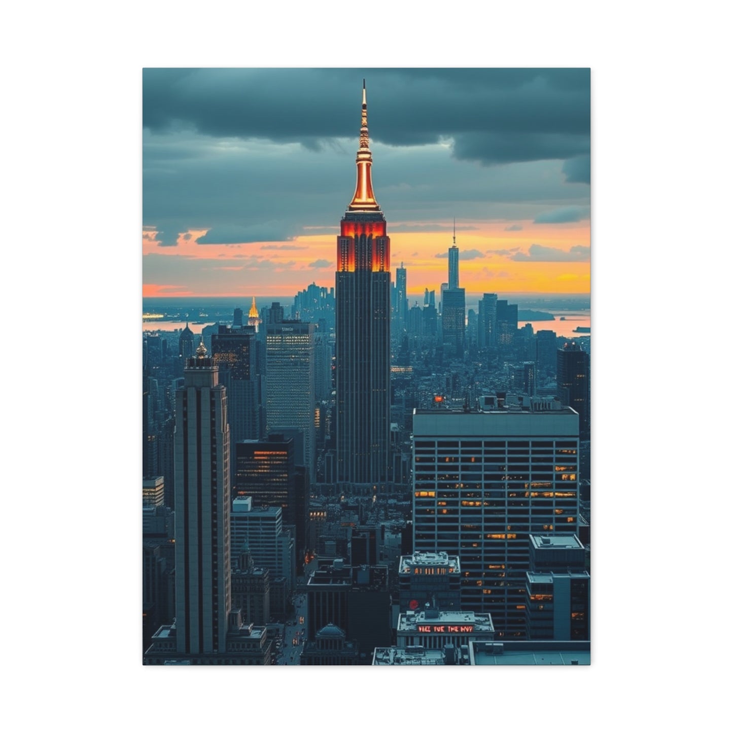 Supreme NYC Skyline Art Wall Art & Canvas Print