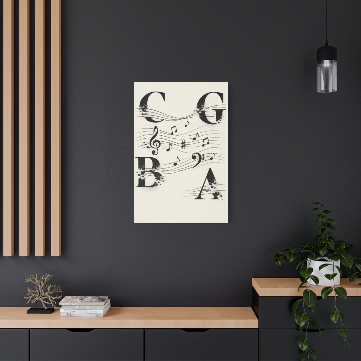 Minimal Music Typography Expression Wall Art & Canvas Print