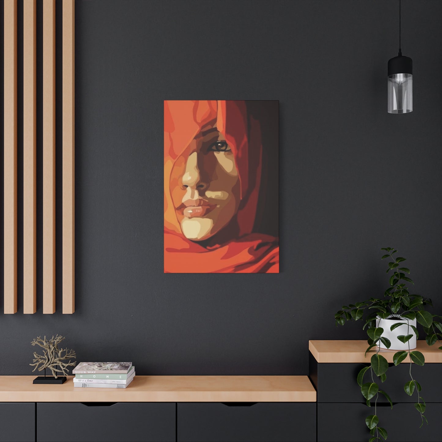 An Abstract Portrait Of A Girl Face Wall Art & Canvas Prints