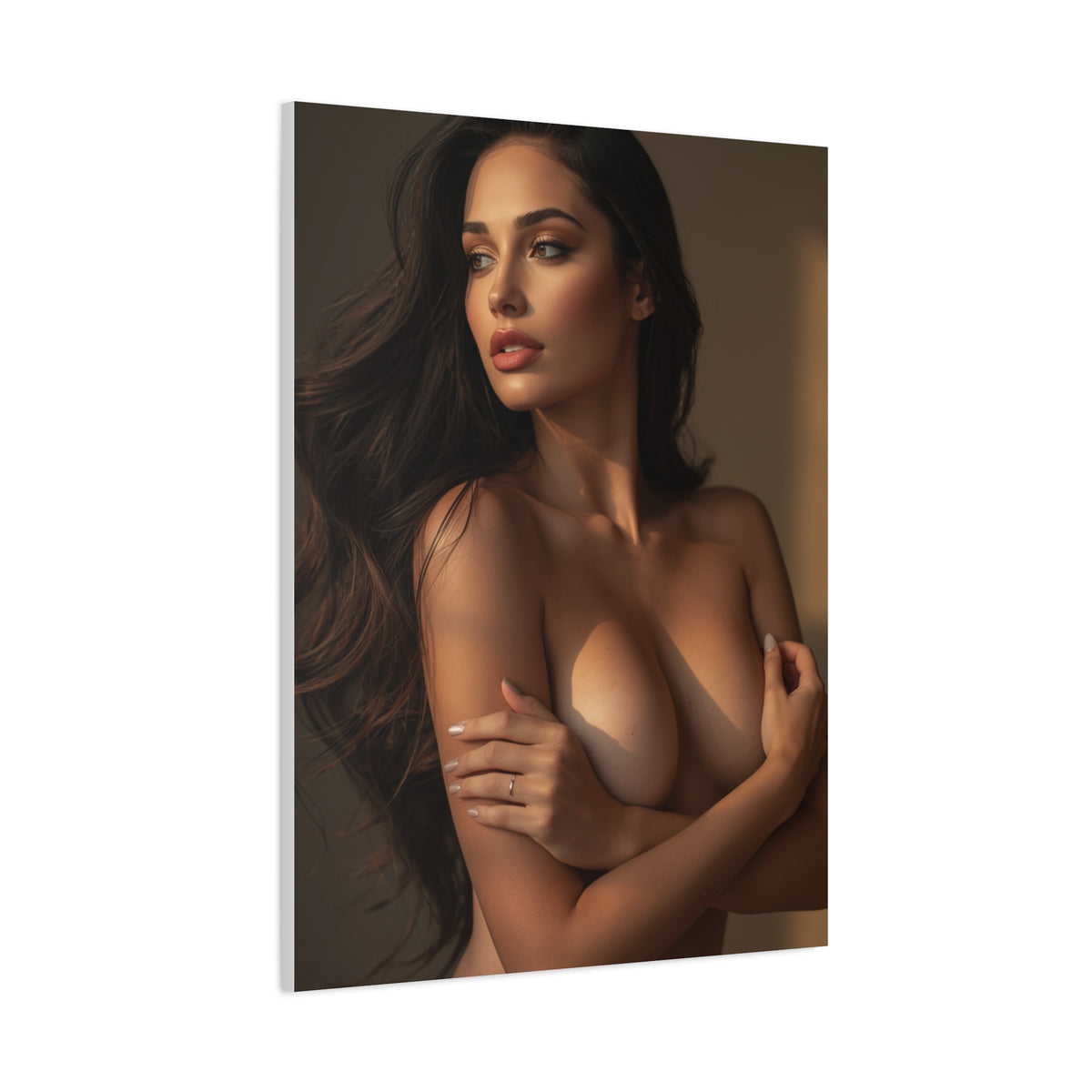 Warm Light Feminine Figure Study Wall Art & Canvas Print