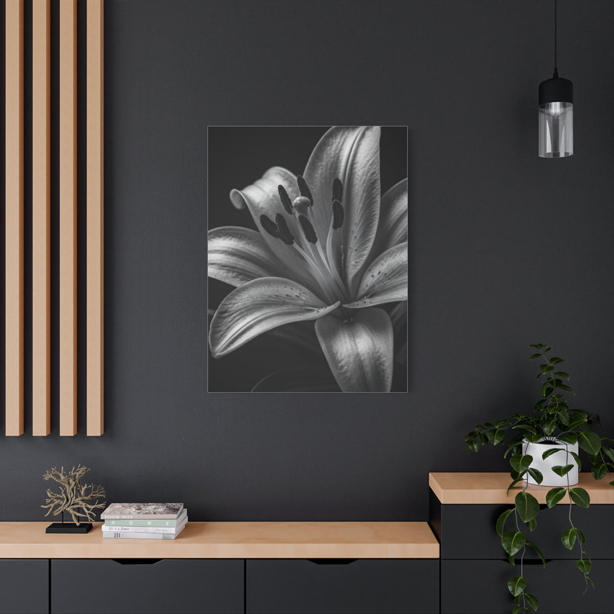 Lavender Silhouette in Low Light Wall Art & Canvas Prints