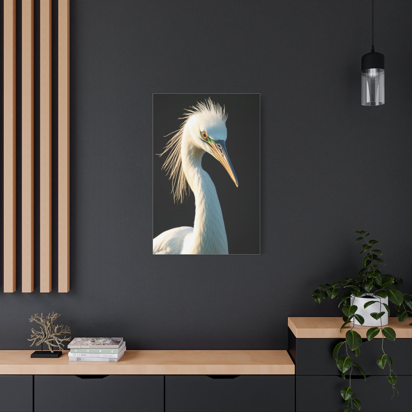 Collection Egret Art Wall Art & Canvas Print