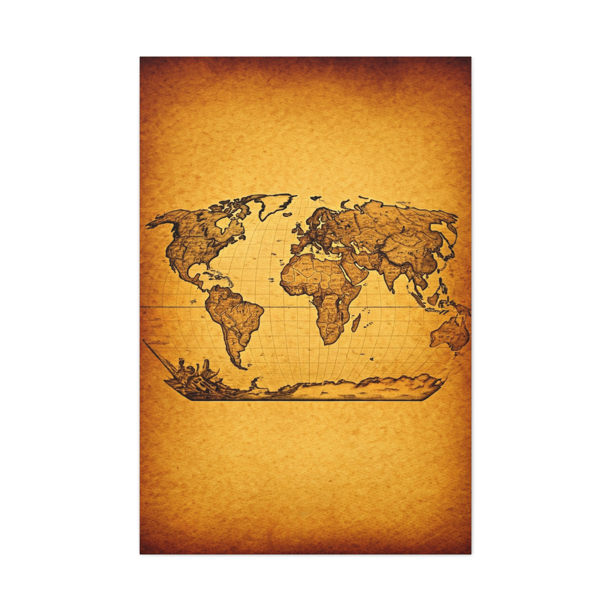 Old World Nautical Map Wall Art & Canvas Prints