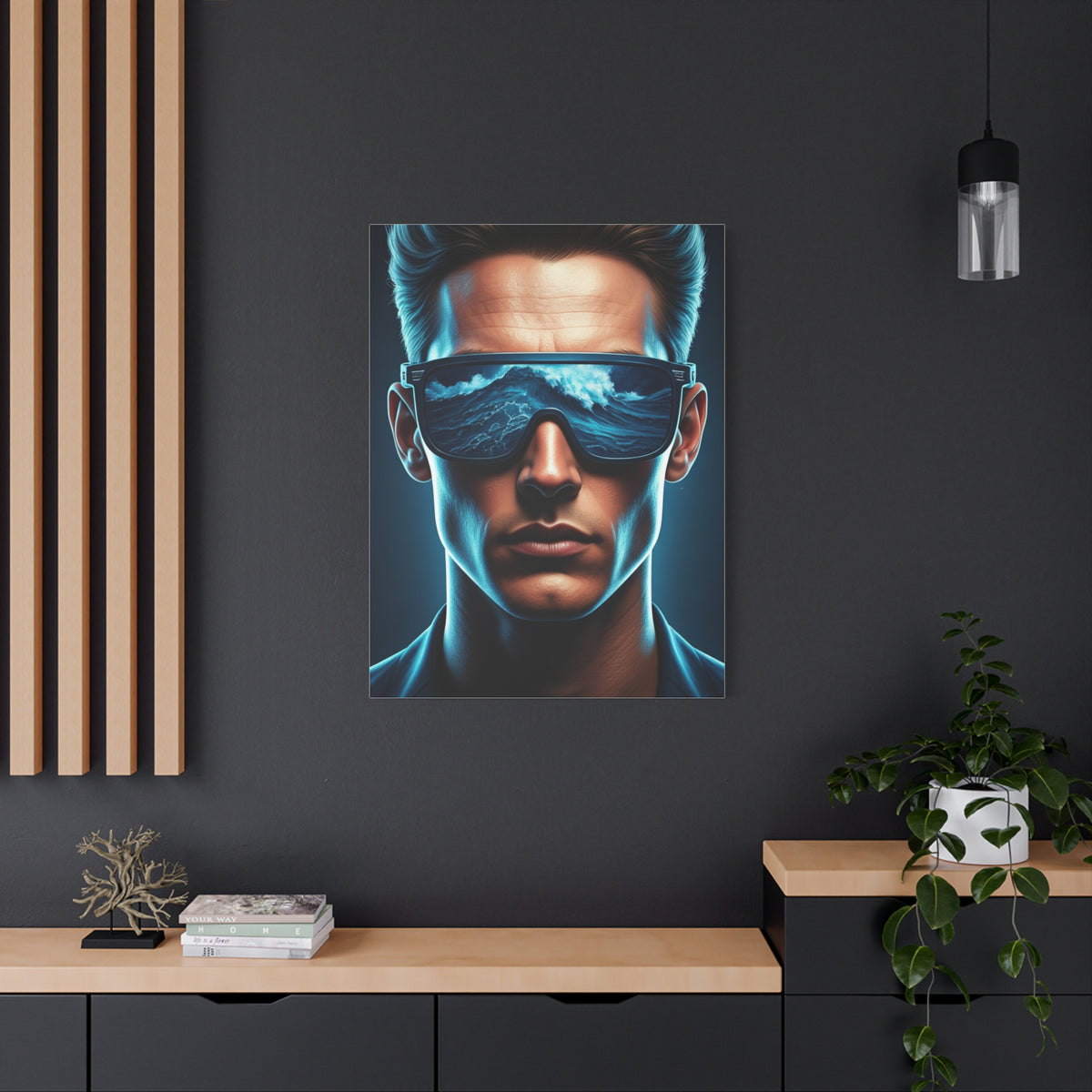Neon Ocean Reflection Vision Wall Art & Canvas Prints