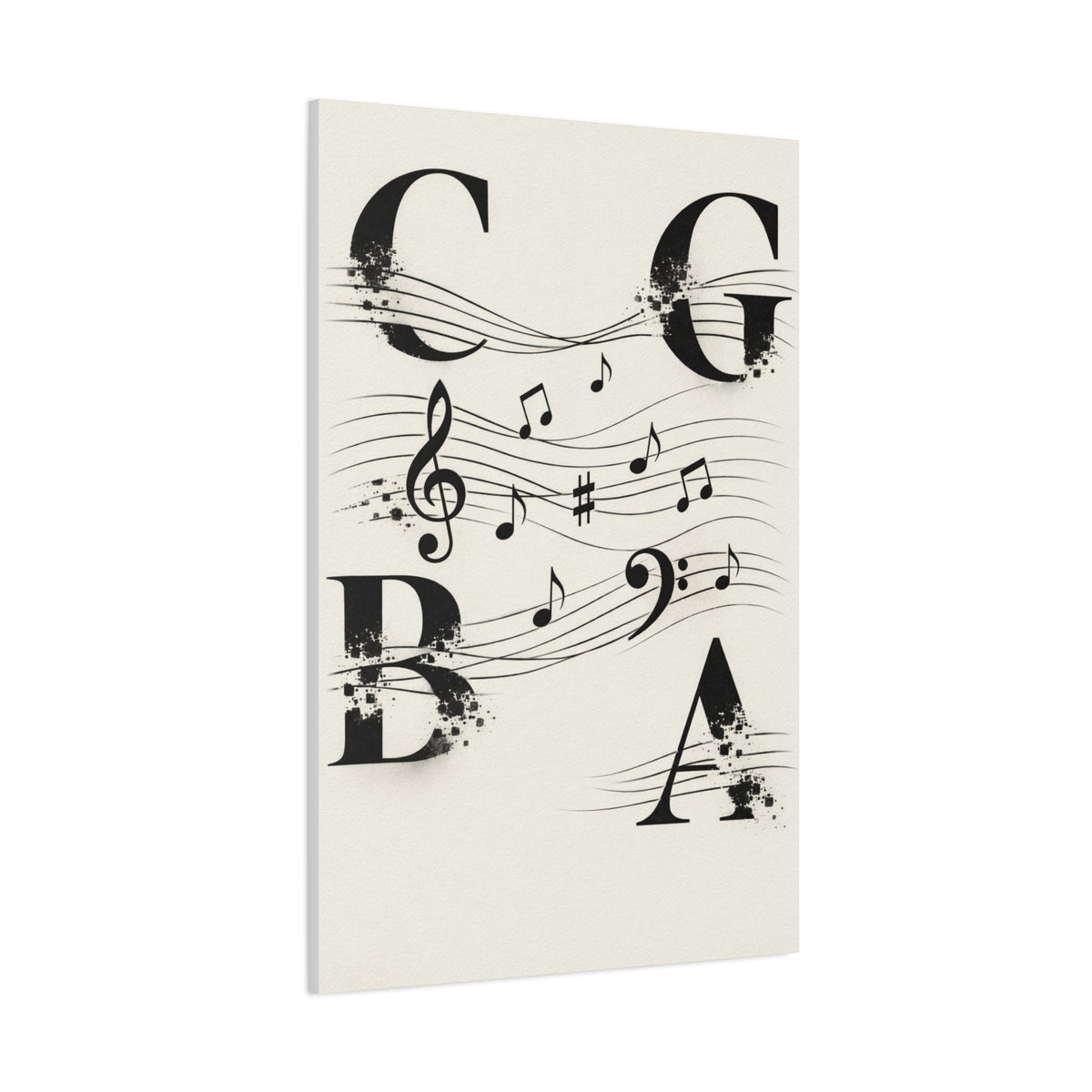 Minimal Music Typography Expression Wall Art & Canvas Print