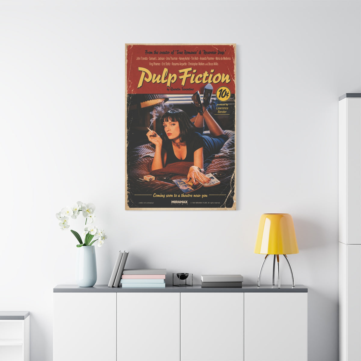 Pulp Fiction Movie Poster Wall Art & Canvas Print