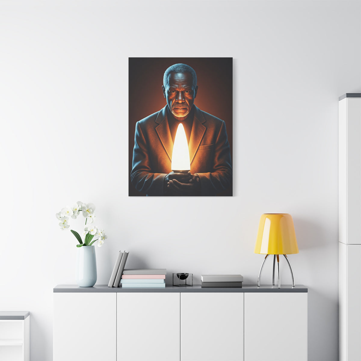 Beacon of Wisdom Elder Portrait Wall Art & Canvas Prints