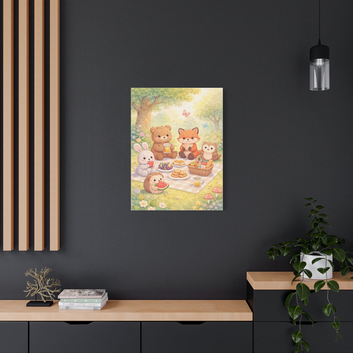 Magical Forest Picnic Wall Art & Canvas Print