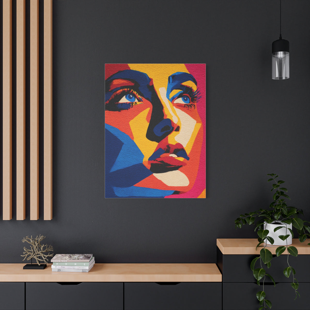Vibrant Pop Art Portrait Wall Art & Canvas Print