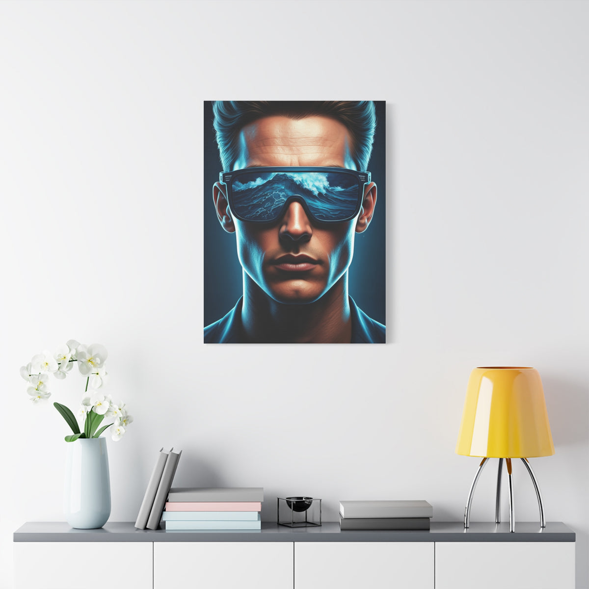 Neon Ocean Reflection Vision Wall Art & Canvas Prints