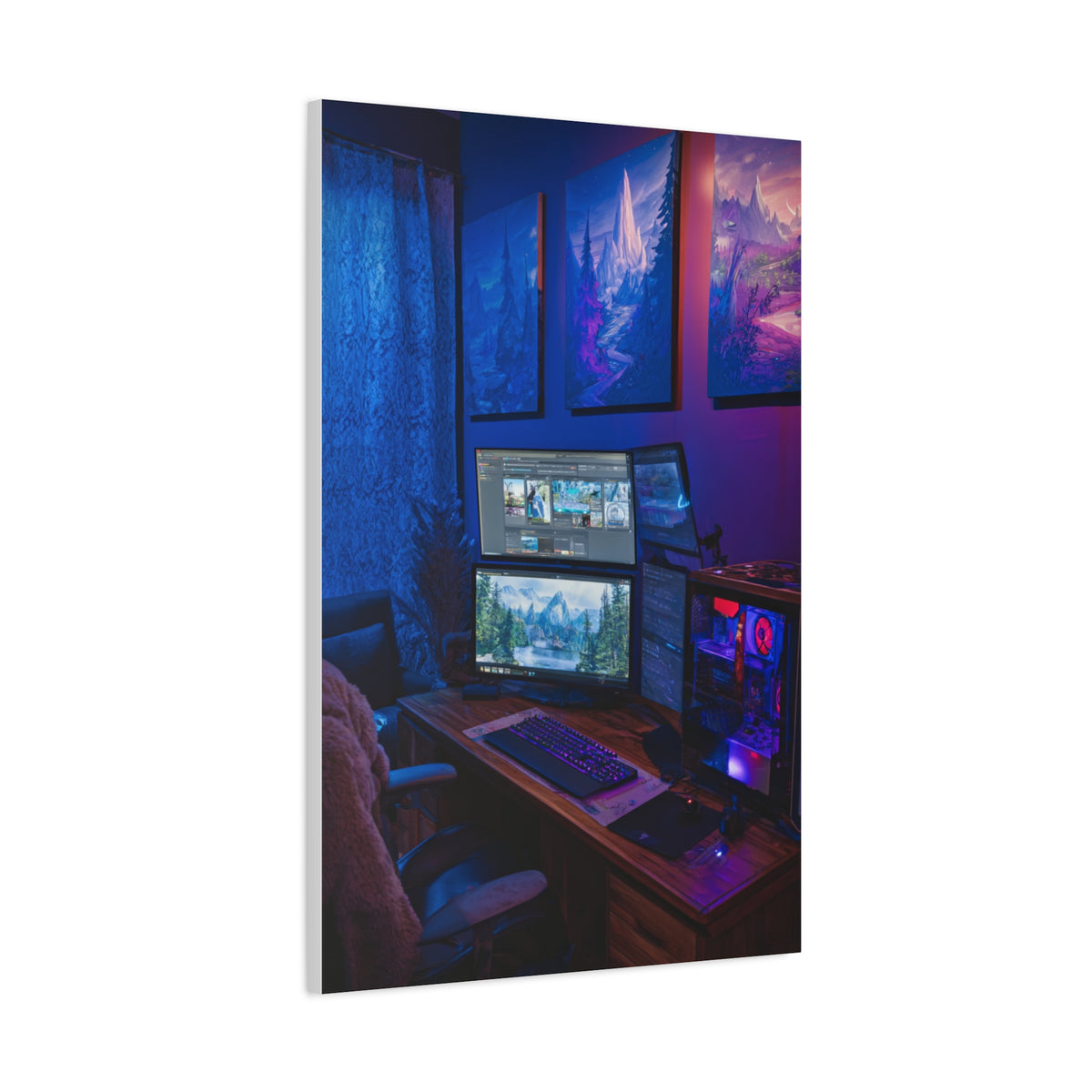 Immersive Gaming Setup Wall Art & Canvas Print