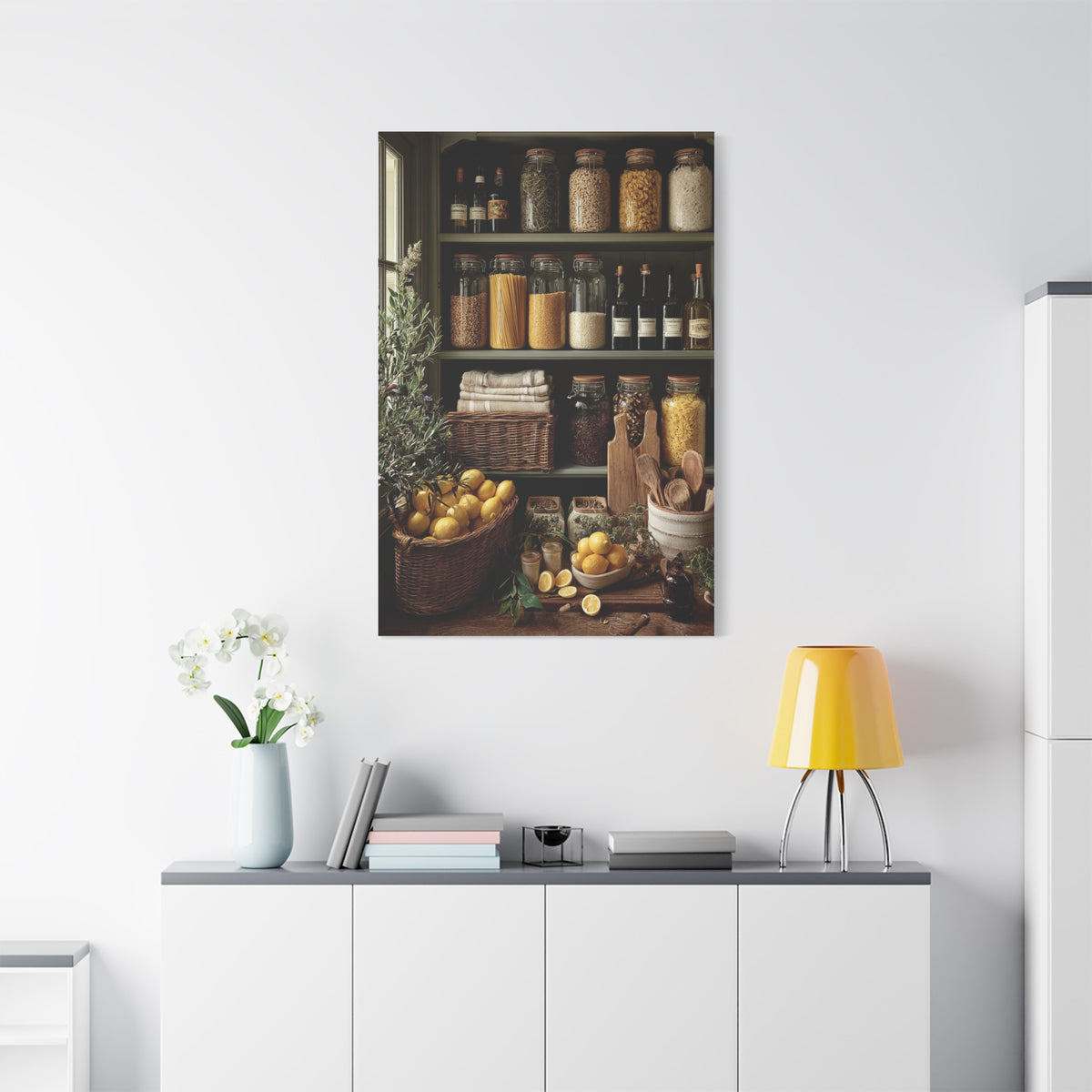 Pantry Shelf Kitchen Organization Wall Art & Canvas Print