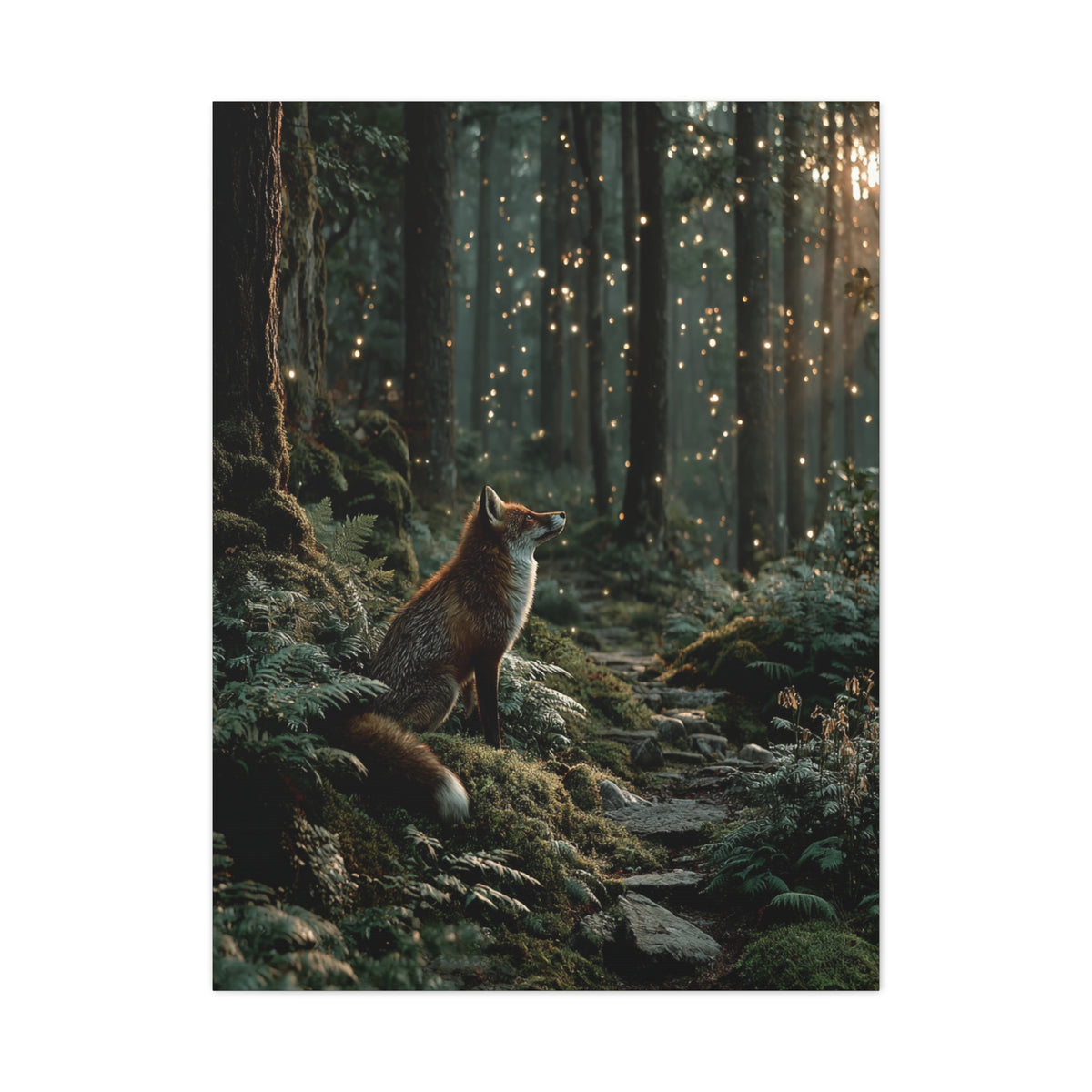 Enchanted Forest Fox Wall Art & Canvas Print