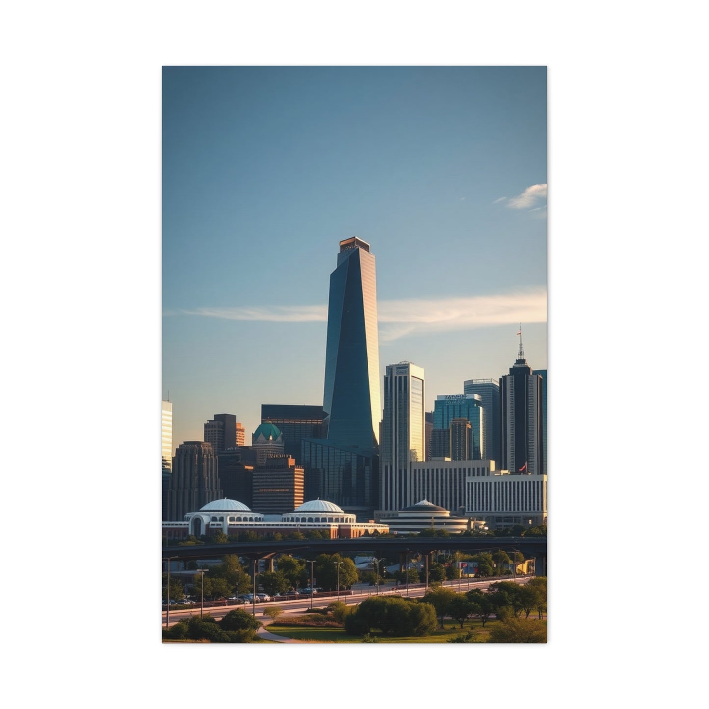 Houston Skylines Art Supreme Canvas Wall Art & Canvas Print