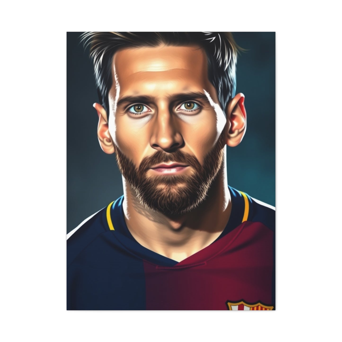 Messi: The Artistic Virtuoso Canvas Wall Art & Canvas Print
