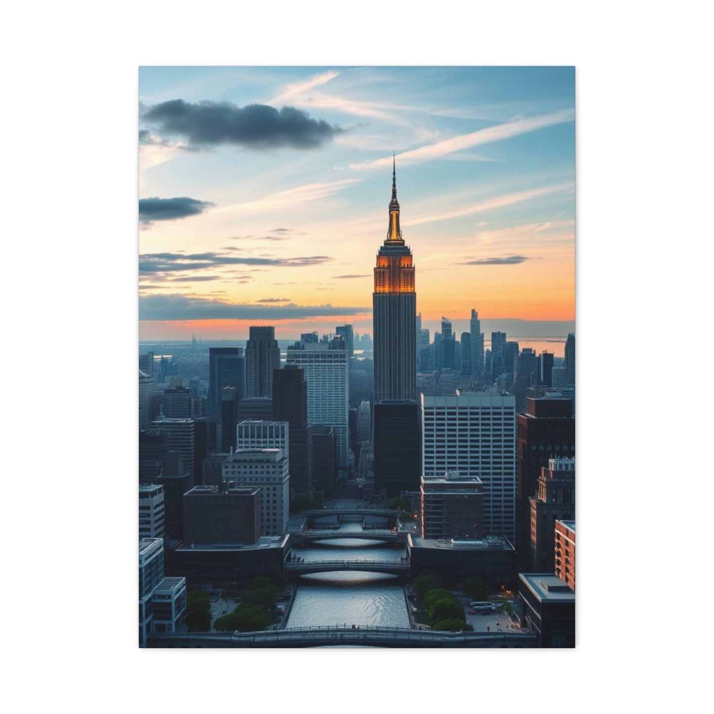 NYC Skyline Art Refined Canvas Wall Art & Canvas Print