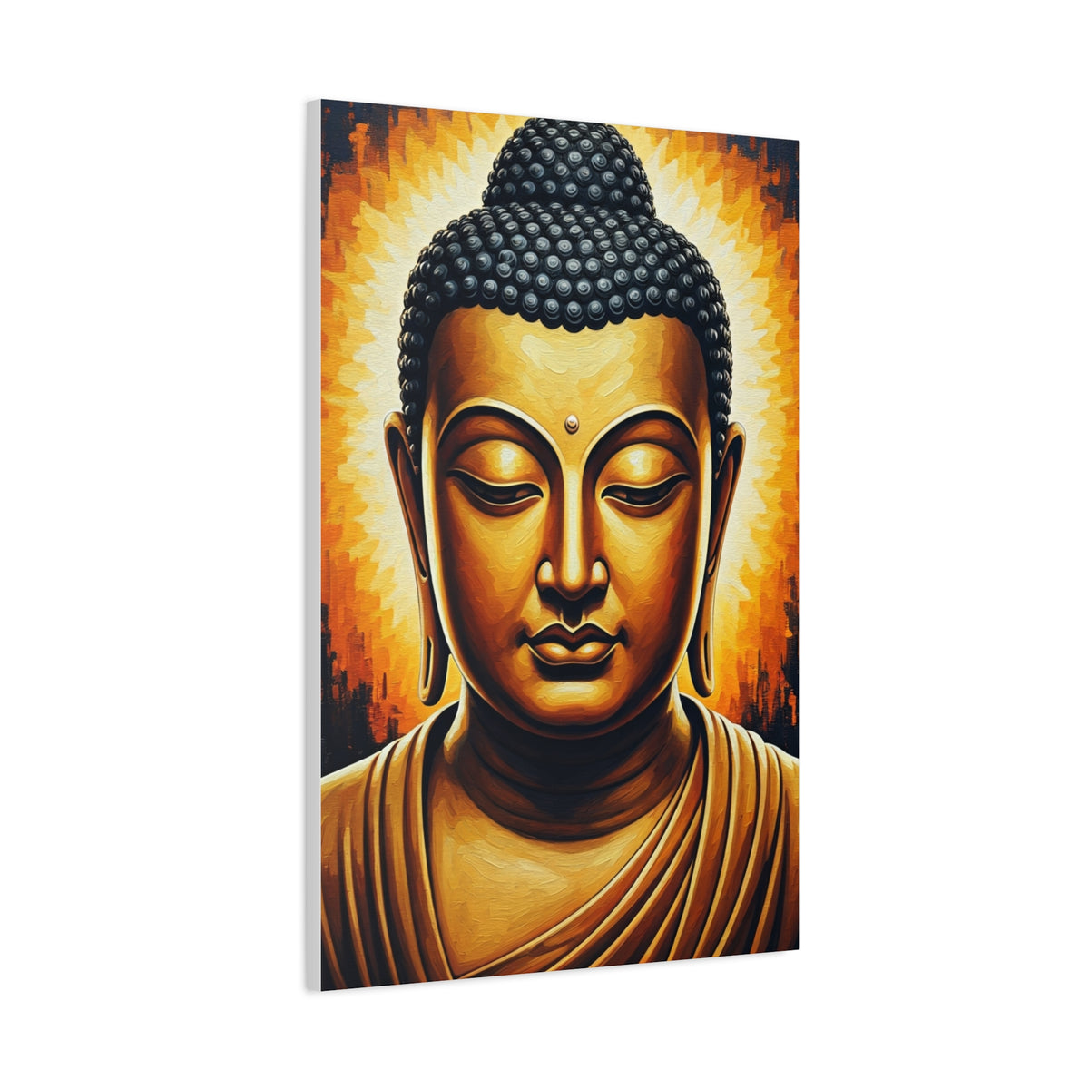 Golden Serenity Buddha Wall Art & Canvas Prints