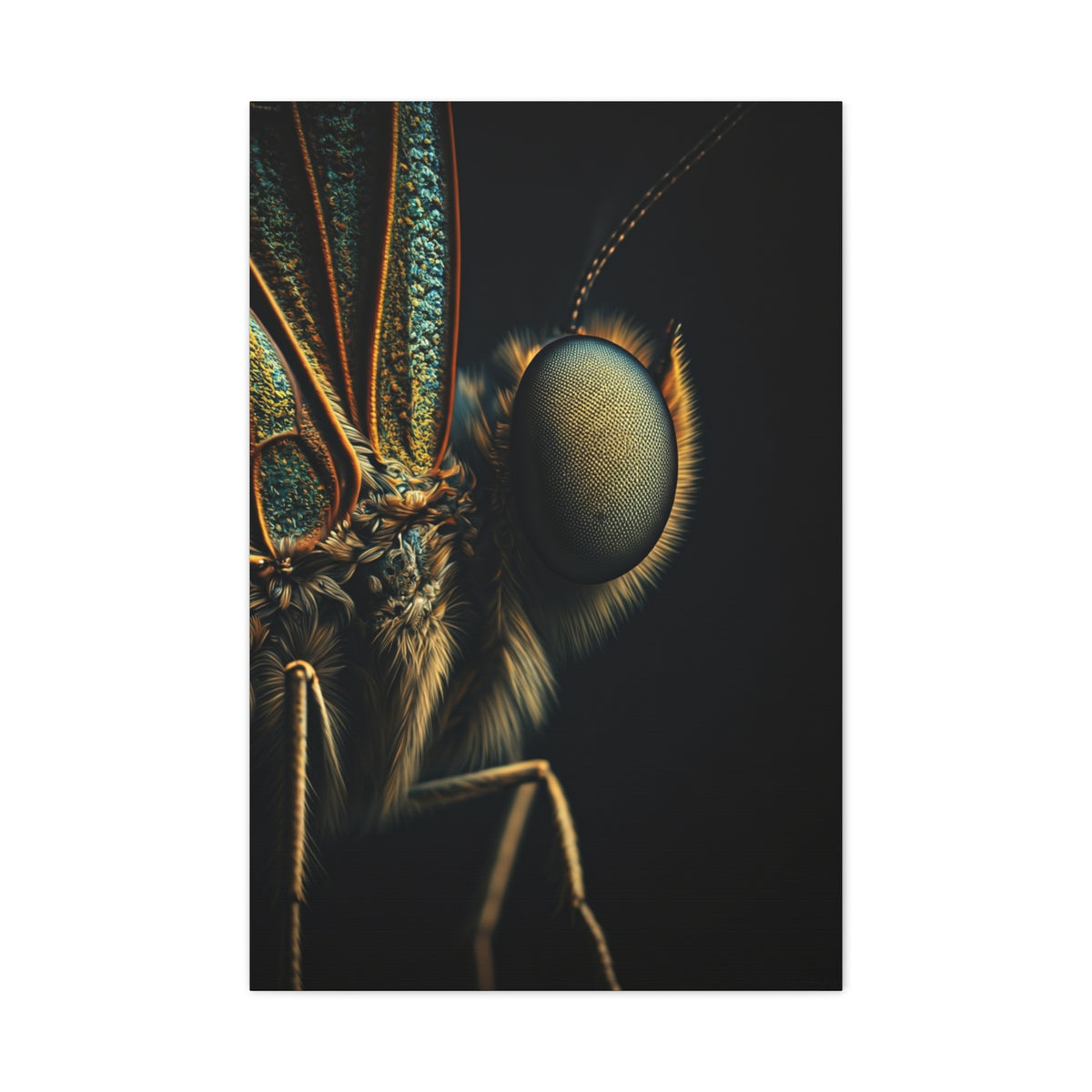 Butterfly Micro Detail Scientific Portrait Wall Art & Canvas Prints