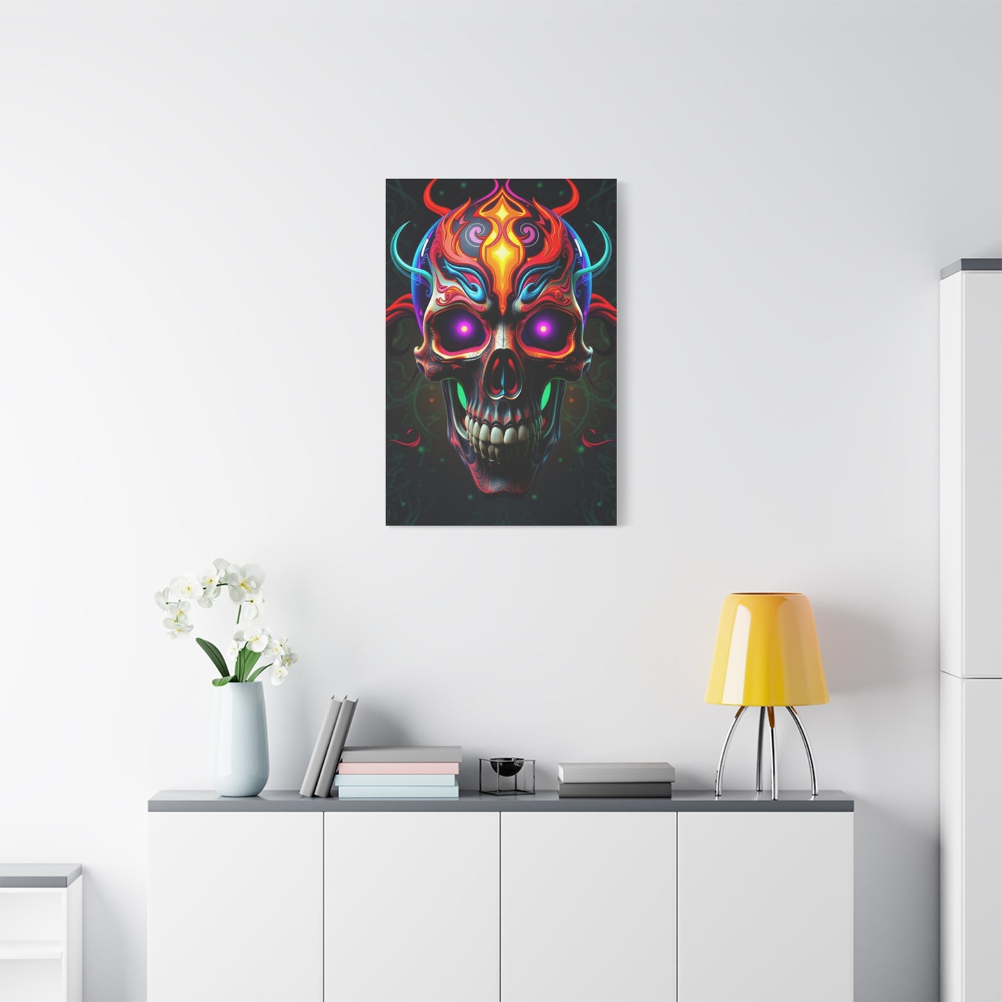 Luxury 3D Trippy Skull Art By Ali Gulec Art Collection Wall Art & Canvas Print