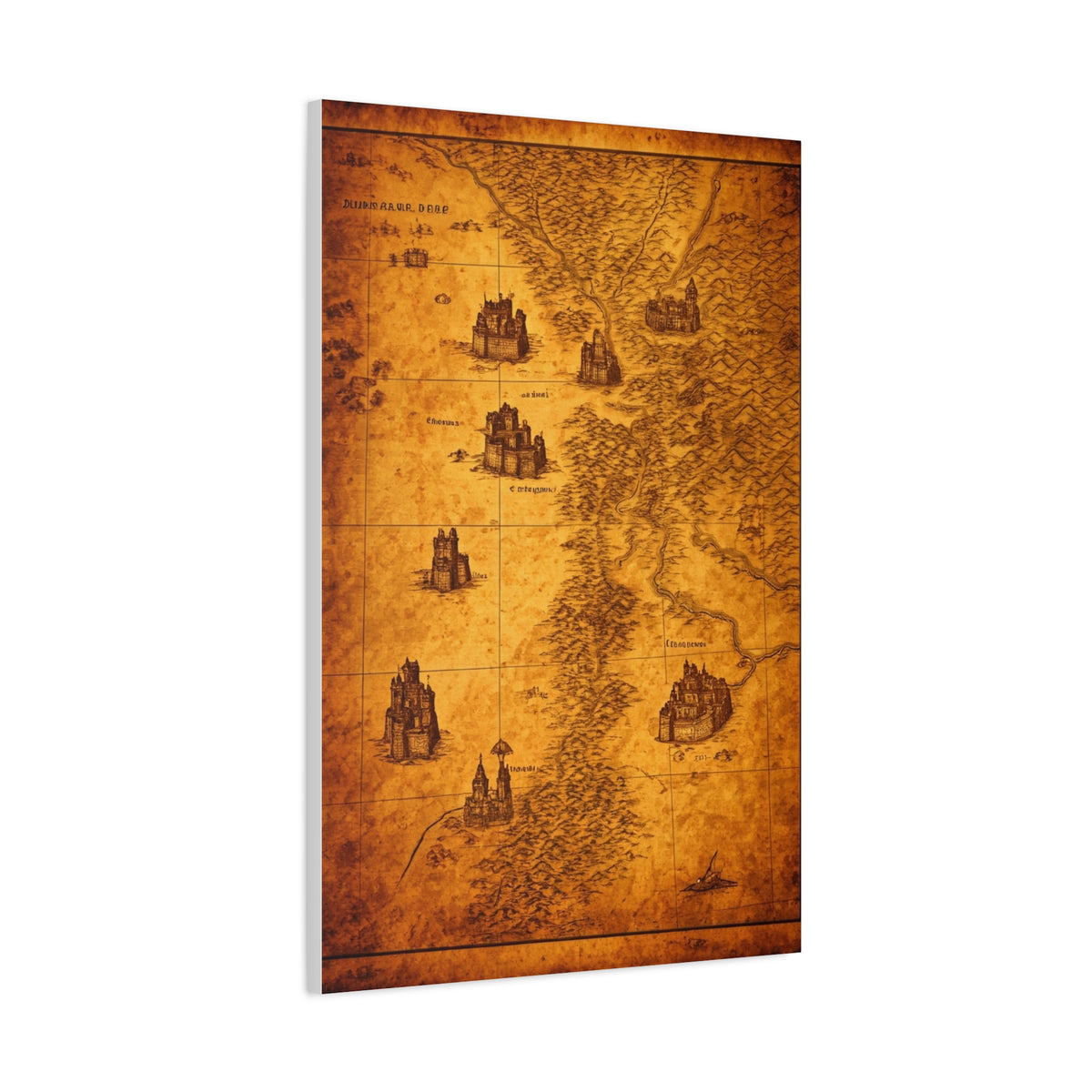Antique Coastal Exploration Chart Wall Art & Canvas Prints