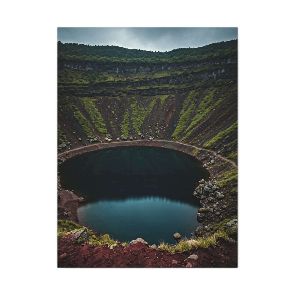 Volcanic Crater Lake Wall Art & Canvas Prints