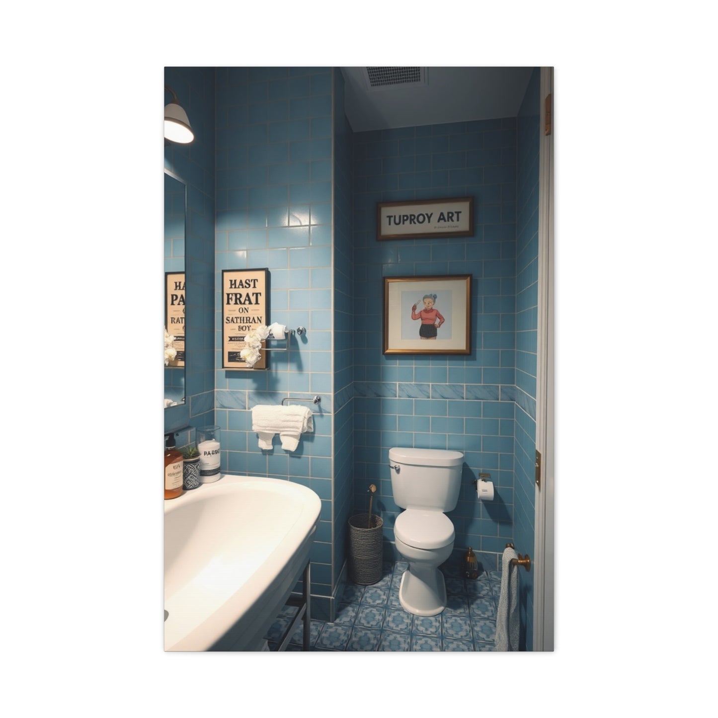 Bathroom Humor Art Supreme Gallery Wall Art & Canvas Print