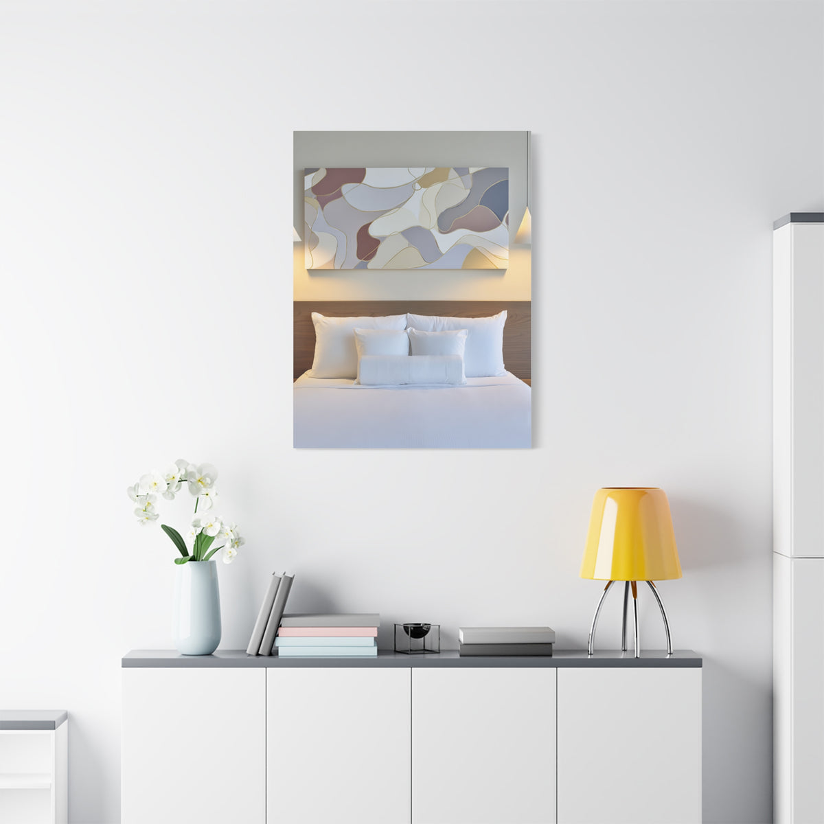 Organic Form Abstract With Soft Curves Wall Art & Canvas Print