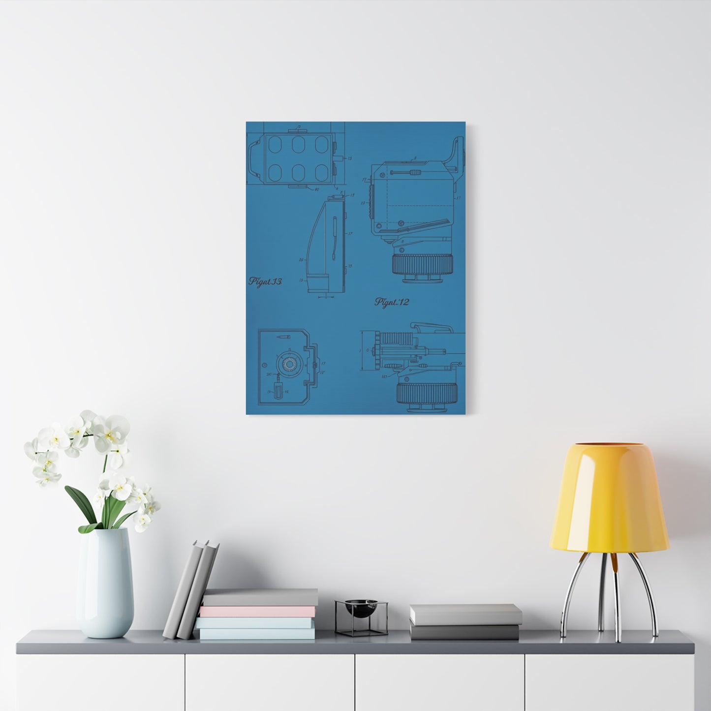 Blueprint & Patent Sketches Art Luxury Canvas Wall Art & Canvas Print