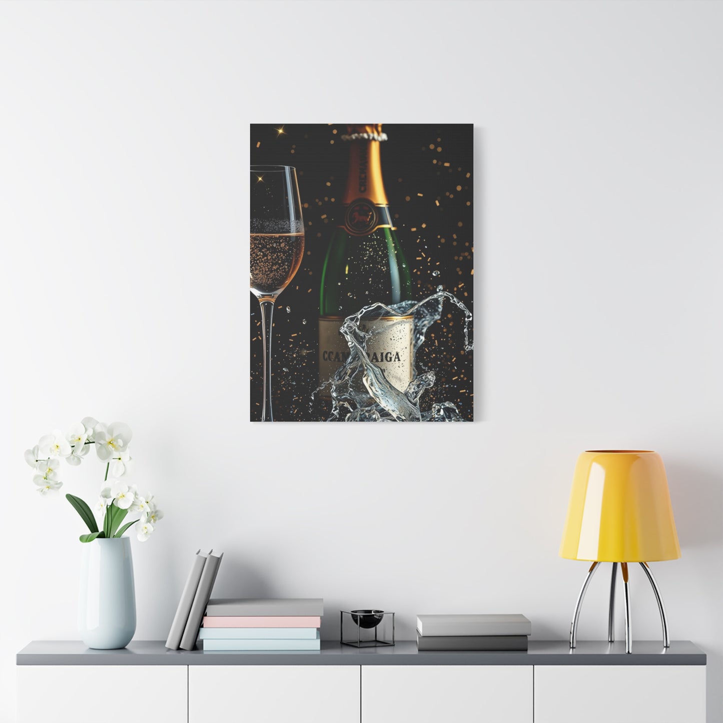 Champagne Art Supreme Canvas Wall Art & Canvas Print