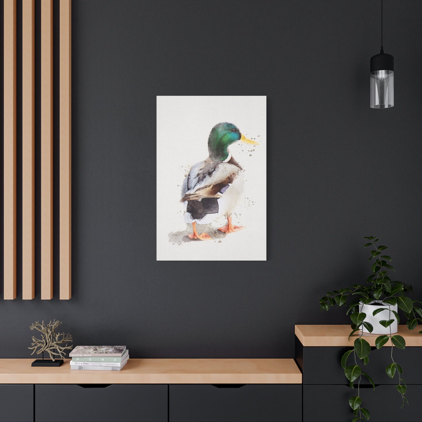 Walking Duck Painting Wall Art & Canvas Prints