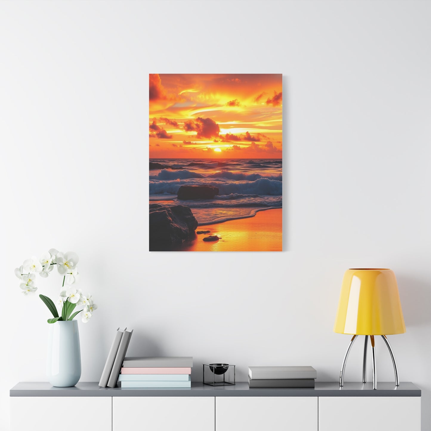 Beach Sunrise and Sunset Art Luxury Canvas Wall Art & Canvas Print