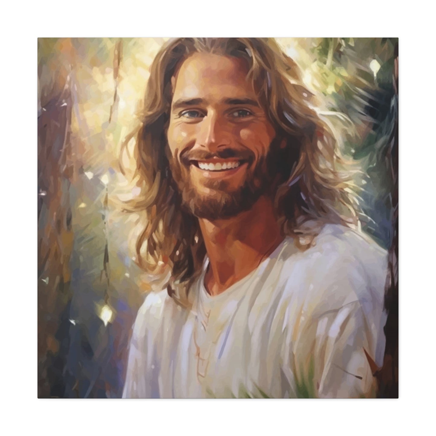 Smiling Jesus Wall Art & Canvas Prints