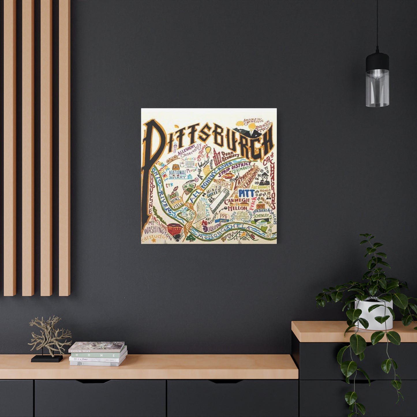 Pittsburgh Graffiti Wall Art & Canvas Prints