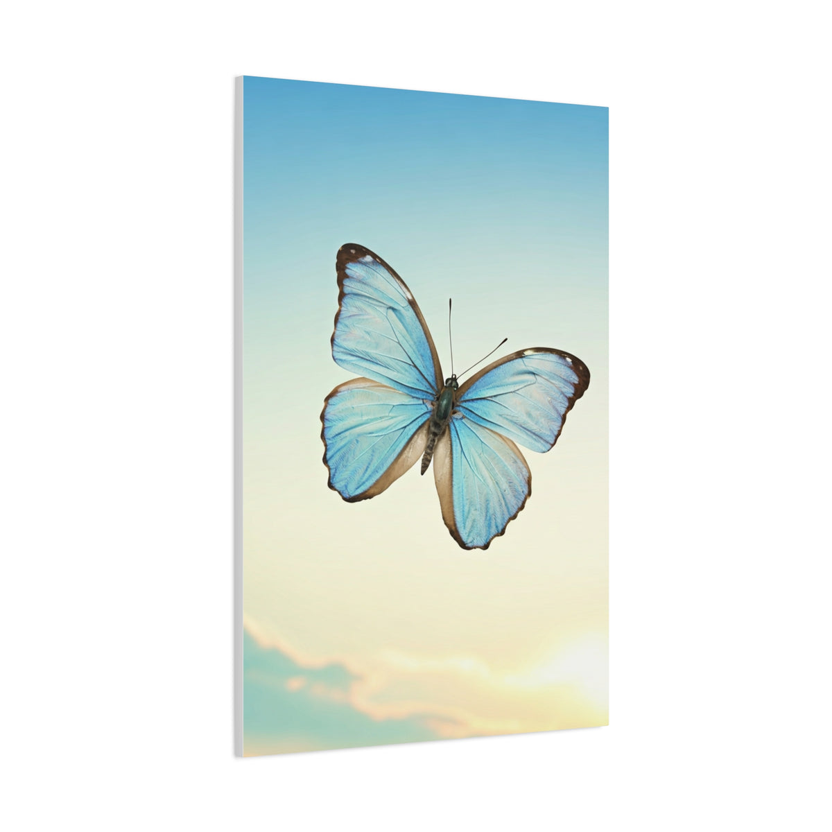 Blue Sky Butterfly Serenity Wall Art & Canvas Prints