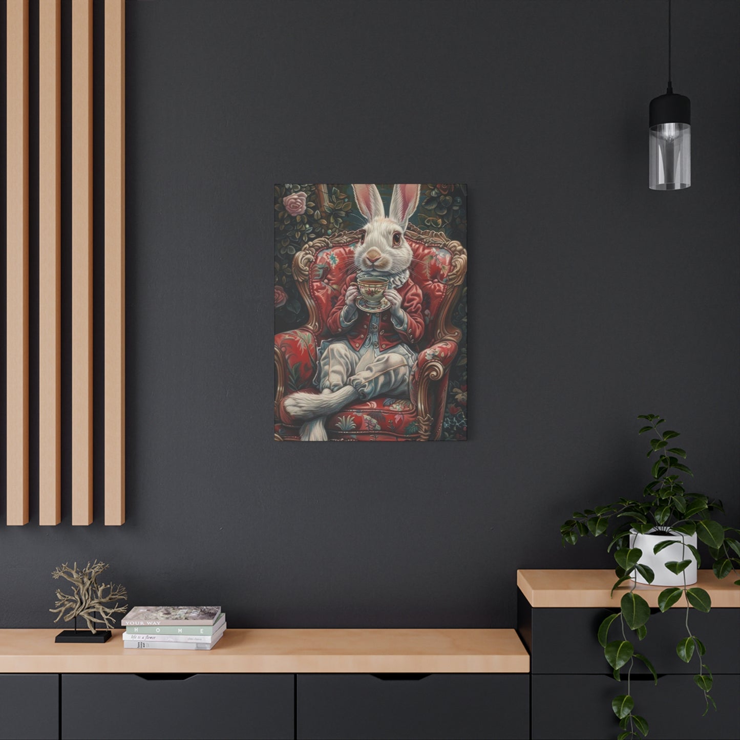 Small White Rabbit King Wall Art & Canvas Prints