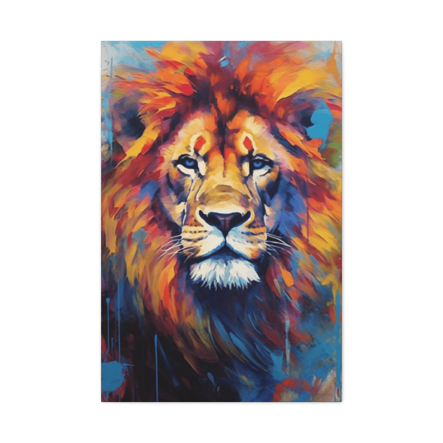 Abstract Lion Portrait Wall Art & Canvas Prints